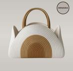 Luxe Luiermand/Organizer–Katoenen Opbergmand Beige of Groen, Wit, Overige typen, Info@mendora.nl, Nieuw