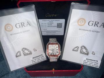 Cartier Santos / Moissanite VVS. Zie omschrijving beschikbaar voor biedingen