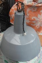 oude emaille lampenkap/ grote grijs emaille lampenkap, Antiek en Kunst, Ophalen of Verzenden