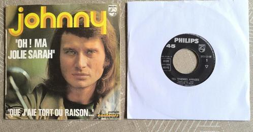 Johnny Hallyday - 2 singles, Cd's en Dvd's, Vinyl Singles, Gebruikt, Single, Overige genres, 7 inch, Verzenden