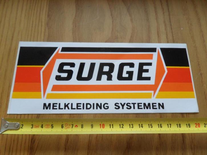 sticker SURGE Melkleiding systemen, Verzamelen, Stickers, Zo goed als nieuw, Bedrijf of Vereniging, Ophalen