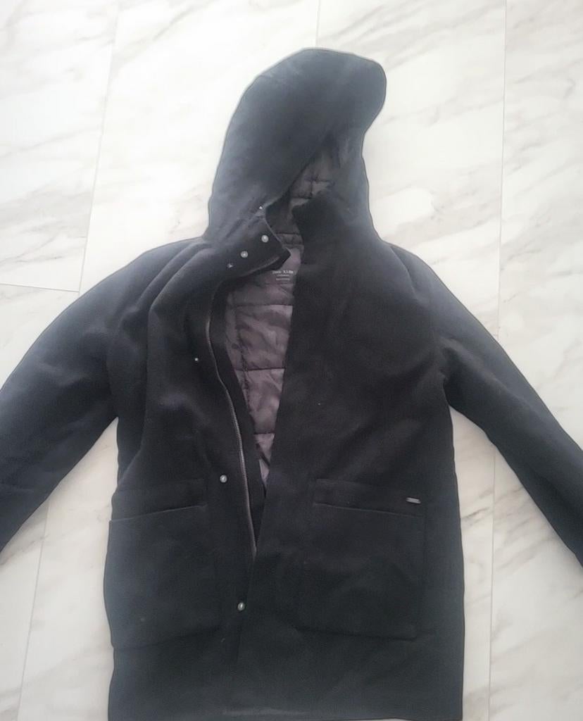 Zwarte Kinder jas, Gebruikt, Ophalen of Verzenden, Zara, Jongen