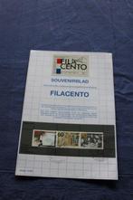 Nederland - souvenirblad Filacento 1984 - postzegel, Postzegels en Munten, Ophalen of Verzenden, Na 1940, Gestempeld