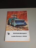 Zettelmeyer Lader Europ L 2000 Folder, Ophalen of Verzenden, Gelezen, Zettelmeyer, Folder