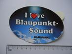 sticker Love BLAUPUNKT sound techniek auto radio vw opel, Overige typen, Zo goed als nieuw, Verzenden