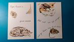 Poes kat muis bij. Illustrator Annebet Stam, Verzamelen, Ansichtkaarten | Dieren, Ophalen of Verzenden, 1980 tot heden, Ongelopen