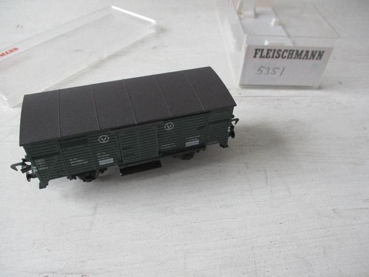 Fleischmann Gereedschaps Wagen voor Kraan no 5351, Hobby en Vrije tijd, Modeltreinen | H0, Zo goed als nieuw, Wagon, Gelijkstroom