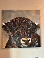 Schilderij Schotse Hooglander, Antiek en Kunst, Kunst | Schilderijen | Klassiek, Ophalen of Verzenden