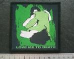 Type O Negative love me to death printed patch t95, Verzamelen, Muziek, Artiesten en Beroemdheden, Nieuw, Kleding, Verzenden