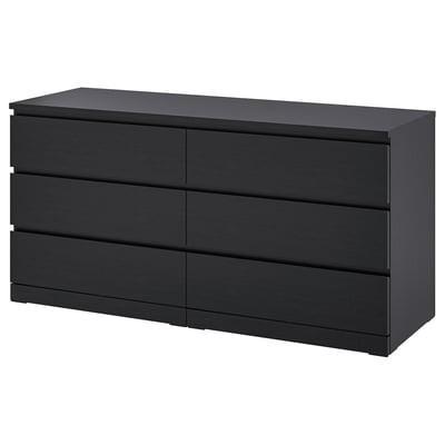 Ikea Malm Commode - Zwartbruin, Huis en Inrichting, Kasten | Ladekasten, Gebruikt, Minder dan 100 cm, 150 tot 200 cm, 25 tot 50 cm