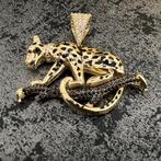 14k gouden panter hanger nieuw
