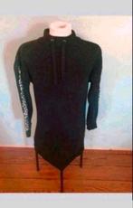 Zwart jurk met tijgerprint, Kleding | Dames, Jurken, Maat 38/40 (M), Zwart, Ophalen of Verzenden, Zo goed als nieuw