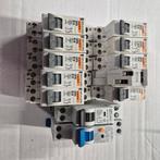 12 st zekering automaten 16A B type met rails voor nul/fase, Ophalen of Verzenden, Gebruikt, Overige typen