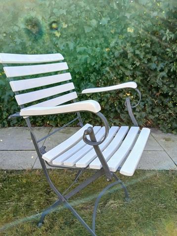 Terrasstoelen, vouwstoelen met stalen frame beschikbaar voor biedingen