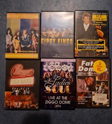 27 Muziek DVD's - Diverse Artiesten en Genres beschikbaar voor biedingen