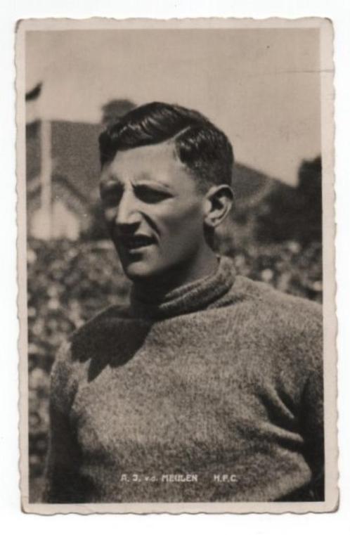 Foto G.J. (Gejus) v.d. Meulen ~ HFC / Ned. Elftal ~ 1932, Verzamelen, Sportartikelen en Voetbal, Gebruikt, Poster, Plaatje of Sticker