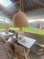 Ibiza-Bali style Rotan hanglamp 70cm hoog, Ophalen, Zo goed als nieuw, Hout, 50 tot 75 cm
