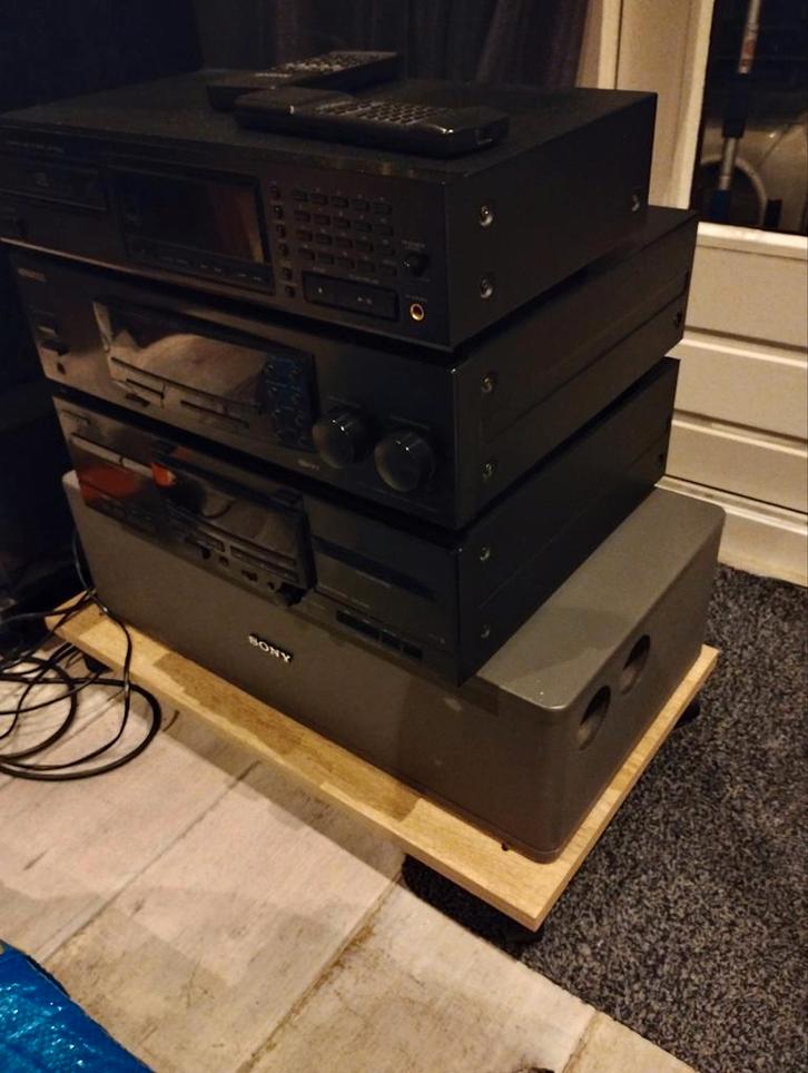 Retro Kenwood losse componenten set Sony SS-SW1 speakers +AB, Audio, Tv en Foto, Stereo-sets, Gebruikt, Cd-speler, Tuner of Radio
