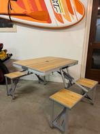 Bo-Camp Bamboe Picknicktafel Inklapbaar, Tuin en Terras, Ophalen, Zo goed als nieuw, Inklapbaar, Rechthoekig