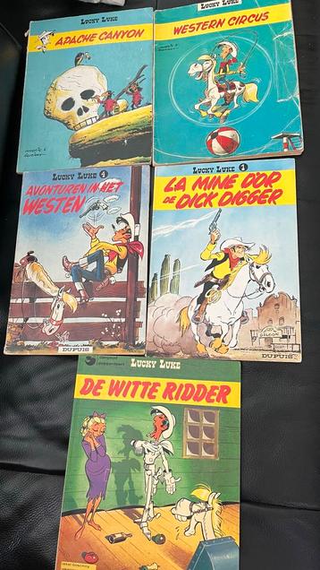 Vintage Lucky Luke Stripboeken - 5 Delen beschikbaar voor biedingen