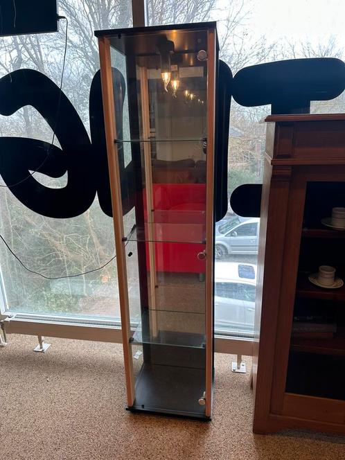 Vitrinekast 169x42cm, Huis en Inrichting, Kasten | Vitrinekasten, Zo goed als nieuw, 25 tot 50 cm, Ophalen