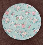 Mooi Rozenprint Melamie Bord 40cm rond, Kunststof, Schaal, Rond, Nieuw