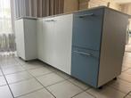 Divers keukenblok bestaande uit drie delen., Huis en Inrichting, Keuken | Complete keukens, Ophalen, Gebruikt, Blauw, Overige typen