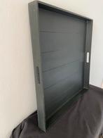 Groot Grijs Dienblad Vierkant, Huis en Inrichting, Woonaccessoires | Dienbladen, Ophalen, Gebruikt, Vierkant, Hout