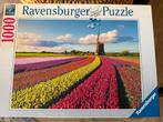 Ravensburger puzzel 1000 stukjes “bollenvelden”, Ophalen of Verzenden, 500 t/m 1500 stukjes, Zo goed als nieuw