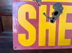 Oud Frans Shell emaille bord jaren 30, Verzamelen, Ophalen, Reclamebord, Gebruikt, Nvt