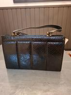 Dames tas Slangenleer, Sieraden, Tassen en Uiterlijk, Tassen | Damestassen, Ophalen of Verzenden, Gebruikt, Zwart, Handtas