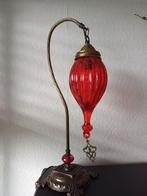 Oosterse lamp, Ophalen, Zo goed als nieuw, Glas, Minder dan 50 cm