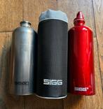 Twee 1L Sigg Flessen + Houder, Ophalen of Verzenden, Gebruikt