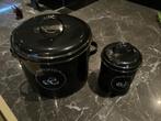 Ijzeren voorraad potten, Huis en Inrichting, Keuken | Potten en Pannen, Ophalen of Verzenden, Gebruikt, Overige materialen, Pot, Bus of Blik