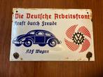 kDF wagen emaille bord, Verzamelen, Militaria | Tweede Wereldoorlog, Ophalen of Verzenden, Overige soorten, Duitsland, Overige typen