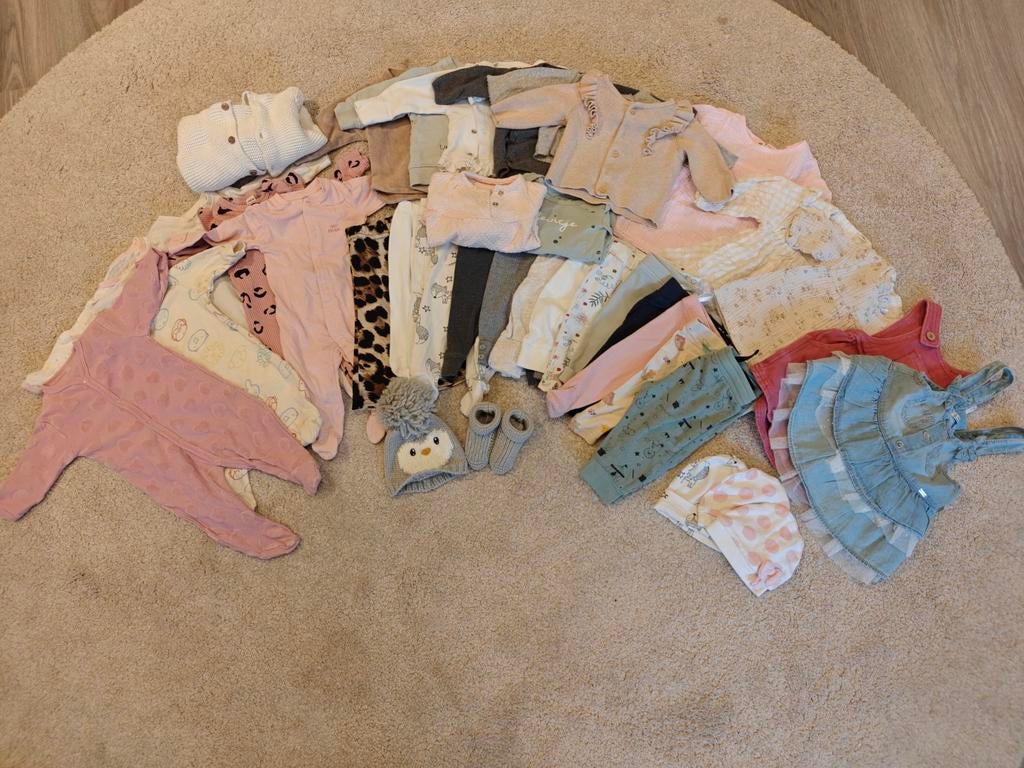 Kledingpakket meisje 50-56 winter/voorjaar, Kinderen en Baby's, Babykleding | Overige, Gebruikt, Meisje, Ophalen of Verzenden