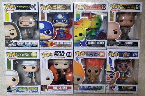 8 stuks Funko POPs | Hobbs, Minnie Mouse, Ratigan, Troll ea, Verzamelen, Poppetjes en Figuurtjes, Nieuw, Ophalen of Verzenden