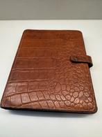 Mulberry Agenda Bruin Leer Krokodillenprint Vintage Stijlvol, Ophalen of Verzenden