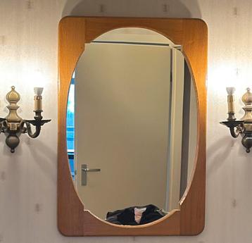 Eiken wandspiegel – 90x60 cm – tijdloos en stijlvol beschikbaar voor biedingen
