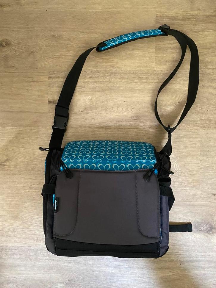 Hoppop luiertas met zitverhoger in 1, Kinderen en Baby's, Luiertassen, Zo goed als nieuw, Schoudertas, Ophalen of Verzenden