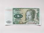 Duitsland 5 Mark 1960, Postzegels en Munten, Bankbiljetten | Europa | Niet-Eurobiljetten, Ophalen of Verzenden, Duitsland, Los biljet