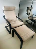 POÄNG Armchair & Footstool, Antiek en Kunst, Ophalen