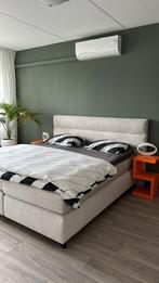 Complete boxspring 180x200 – Nieuwprijs €2500, nu €1250!, Ophalen, Beige, Tweepersoons, Zo goed als nieuw
