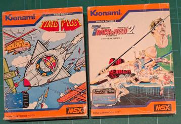 MSX Time Pilot en Track & Field 2 CIB - Konami beschikbaar voor biedingen