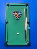 Mini pool tafel - 64 cm x 36 cm, Sport en Fitness, Biljarten en Poolen, Ophalen of Verzenden, Zo goed als nieuw, Pooltafel