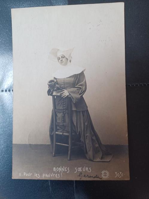 Kapnon non zuster Haelen Reuver kleinrond stempel 1903, Verzamelen, Ansichtkaarten | Themakaarten, Gelopen, Voor 1920, Overige thema's