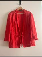 Koraalrode Linnen Blazer van Gerry Weber maat XXXL, Gerry Weber, Ophalen of Verzenden, Zo goed als nieuw, Rood