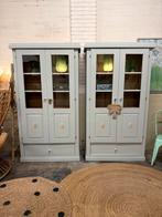 2 buffetkasten servieskast vitrinekast meidenkast linnenkast, Ophalen, 100 tot 150 cm, 200 cm of meer, Zo goed als nieuw