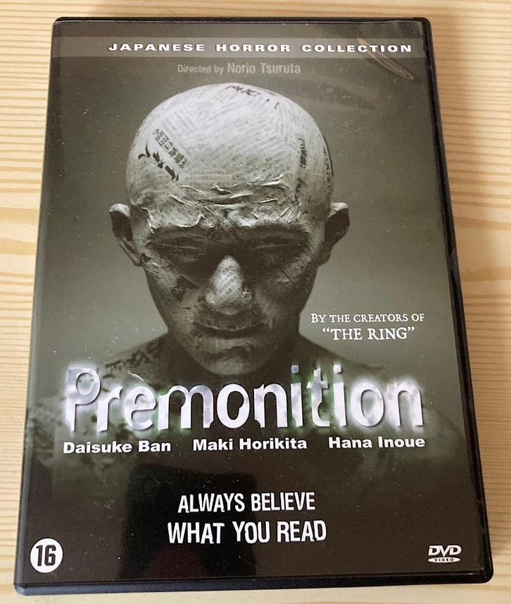 dvd Premonition (horror, Japan), Cd's en Dvd's, Dvd's | Horror, Zo goed als nieuw, Spoken en Geesten, Vanaf 16 jaar, Ophalen