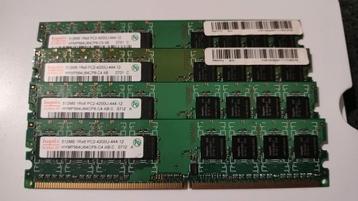 4x512MB DDR geheugenz beschikbaar voor biedingen